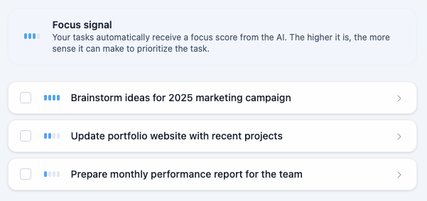 Your list reorders itself when priorities shift